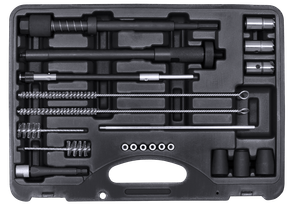 Injektorsitz und -schacht Reinigungssatz, 21-teilig