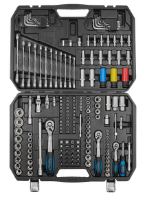 Steckschlüsselsatz, 1/4", 3/8", 1/2", 176-teilig 