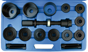 Wheel bearing tool set, 17-piece