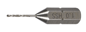 Spiral drill bit, HSS, ground, 1,0 mm