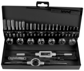 Thread cutting tool set, M3-M12, 32-piece