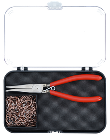 Padded pliers set, with 100 clamps