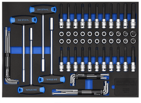 Tool assortment, Bit-sockets 1/2“, 72-piece